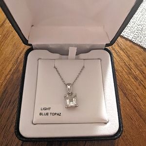 Sterling Silver and Topaz Necklace